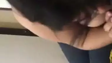 Very Beautiful Girl Showing Fully Nude Body Giving Blowjob & Riding On Dick