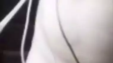 Relaxed Indian girl shows XXX assets during sex video chat with BF