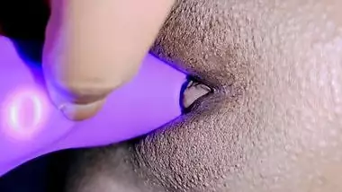 Desi bhabhi's morning routine with sex toys - clit and ass play