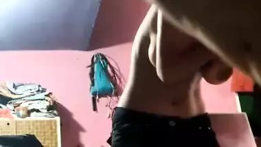 Desi Sis changing dress and Bro walks in and FK Part 4