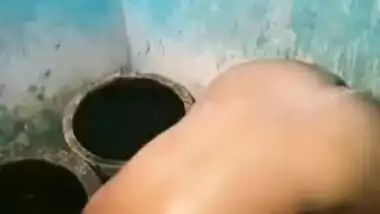 Wife taking shower is first porn video that Indian cameraman films