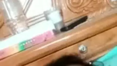 Shy Desi model reveals her cute XXX tits to the client on video call