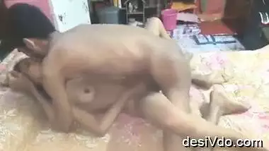 Young guy fucking his wife and cumming on body