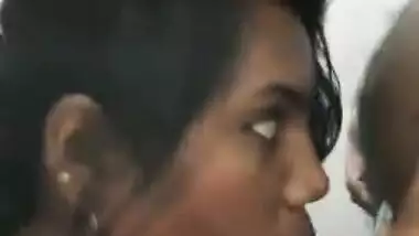 Tamil girl sucking dick inside toilet
