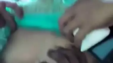 Insistent Desi boy before sex coaxes prude GF to flash her XXX tits