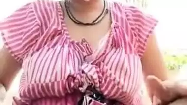 Desi village XXX wife exposes sweet boobs and muff on camera MMS