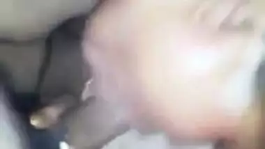 Desi sexy bhabhi deepthroat sucking my big dick and swallows cum with clear hindi