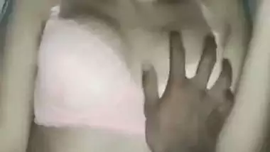 Desi xxx video of a guy fucking his hot GF in bed