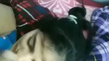 Horny Desi XXX girl gets load of cum on face with dirty talkings MMS