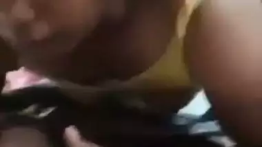 Village lady gives a desi blowjob to her lover