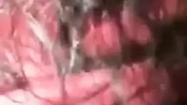 Indian woman flashes her juicy XXX tits and puts hand in sex panties