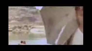 Fsiblog – Desi village girls boob show during bath from “Vergin Goat”