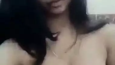 Boobs pressed deshi girl