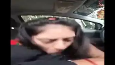 AVP college girl Sheetal’s blowjob to lover in car