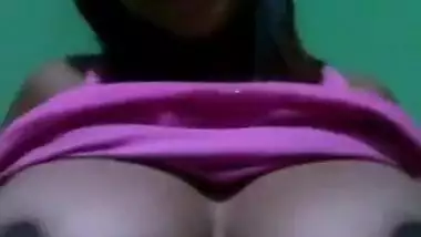 NRI busty girl friend show her Boobs