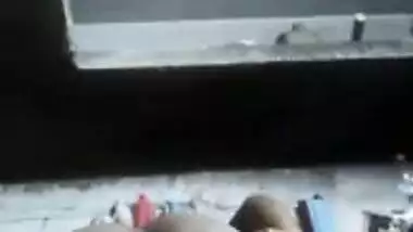 Village wife showing her black ass