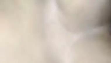 Pervert Desi XXX husband playing with his wife’s boobs and nipples MMS