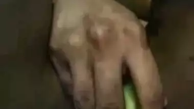 Fingering and kela masturbation with dildo sex of Indian wife