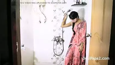 Mumbai Desi College Girl In Shower Perform A Wet Strip Show